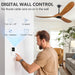 60 in. Ceiling Fans without Lights, Wood Ceiling Fan NO Light with Remote Wall Switch, Indoor Outdoor Fan for Bedroom Living Room Patio Porch-28-ErisView