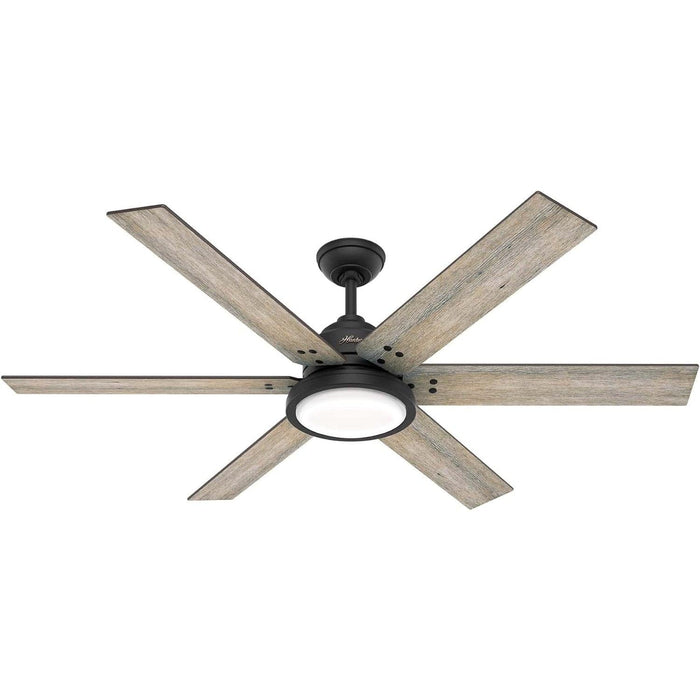 60 in. Country Ceiling Fans, Matte Black Ceiling Fan, Hugger Ceiling Fans-12-ErisView