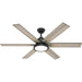 60 in. Country Ceiling Fans, Matte Black Ceiling Fan, Hugger Ceiling Fans-12-ErisView