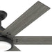 60 in. Country Ceiling Fans, Matte Black Ceiling Fan, Hugger Ceiling Fans-13-ErisView