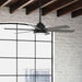 60 in. Country Ceiling Fans, Matte Black Ceiling Fan, Hugger Ceiling Fans-4-ErisView