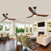 60 in. Farmhouse Rustic Ceiling Fans with Lights, 3 Blades Wood Ceiling Fan for Sloped Ceiling, Large Commercial Ceiling Fan for Patio Porch Gazebo-2-ErisView