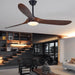 60 in. Farmhouse Rustic Ceiling Fans with Lights, 3 Blades Wood Ceiling Fan for Sloped Ceiling, Large Commercial Ceiling Fan for Patio Porch Gazebo-8-ErisView
