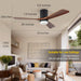60 in. Farmhouse Wood Ceiling Fan with Remote, Bedroom Ceiling Fans with Lights, 3 Reversible Quiet Ceiling Fans for Patios Bedroom Living Room-17-ErisView