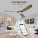 60 in. Farmhouse Wood Ceiling Fan with Remote, Bedroom Ceiling Fans with Lights, 3 Reversible Quiet Ceiling Fans for Patios Bedroom Living Room-19-ErisView