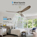 60 in. Farmhouse Wood Ceiling Fan with Remote, Bedroom Ceiling Fans with Lights, 3 Reversible Quiet Ceiling Fans for Patios Bedroom Living Room-22-ErisView