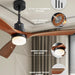 60 in. Farmhouse Wood Ceiling Fan with Remote, Bedroom Ceiling Fans with Lights, 3 Reversible Quiet Ceiling Fans for Patios Bedroom Living Room-5-ErisView