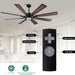 60 in. Gold and Black Ceiling Fan with Lights and Remote, Wood Reversible DC Ceiling Fan, Indoor Modern Ceiling Fan for Kitchen Bedroom Living Room -20-ErisView