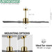 60 in. Gold and Black Ceiling Fan with Lights and Remote, Wood Reversible DC Ceiling Fan, Indoor Modern Ceiling Fan for Kitchen Bedroom Living Room -2-ErisView