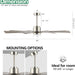 60 in. Gold and Black Ceiling Fan with Lights and Remote, Wood Reversible DC Ceiling Fan, Indoor Modern Ceiling Fan for Kitchen Bedroom Living Room -36-ErisView