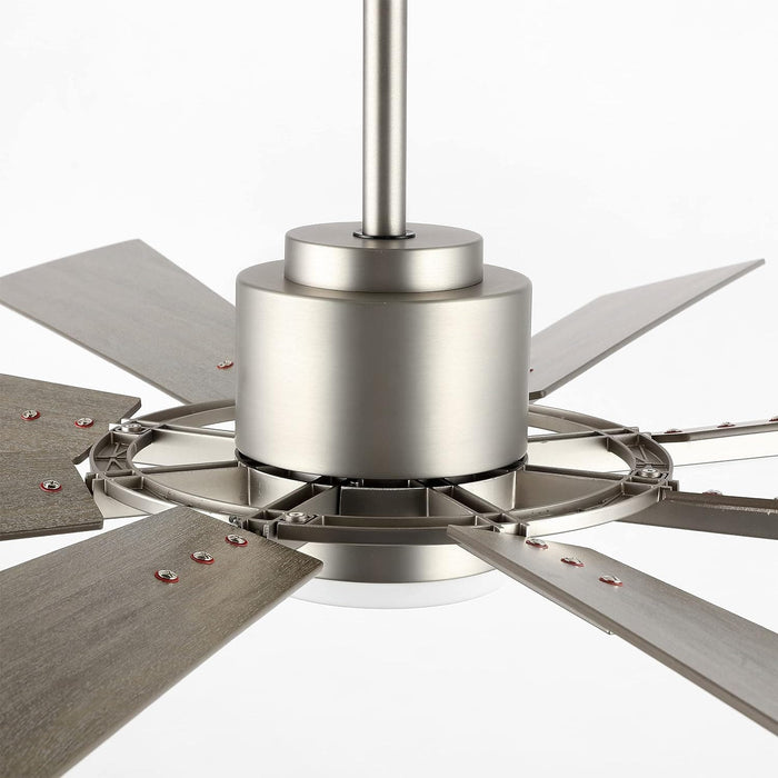 60 in. Gold and Black Ceiling Fan with Lights and Remote, Wood Reversible DC Ceiling Fan, Indoor Modern Ceiling Fan for Kitchen Bedroom Living Room -43-ErisView