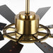 60 in. Gold and Black Ceiling Fan with Lights and Remote, Wood Reversible DC Ceiling Fan, Indoor Modern Ceiling Fan for Kitchen Bedroom Living Room -9-ErisView