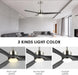60 in. Gray Ceiling Fans without Lights, Wood Reversible Quiet Ceiling Fans NO Light with Remote, Brushed Nickel Ceiling Fan-12-ErisView
