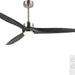 60 in. Gray Ceiling Fans without Lights, Wood Reversible Quiet Ceiling Fans NO Light with Remote, Brushed Nickel Ceiling Fan-8-ErisView