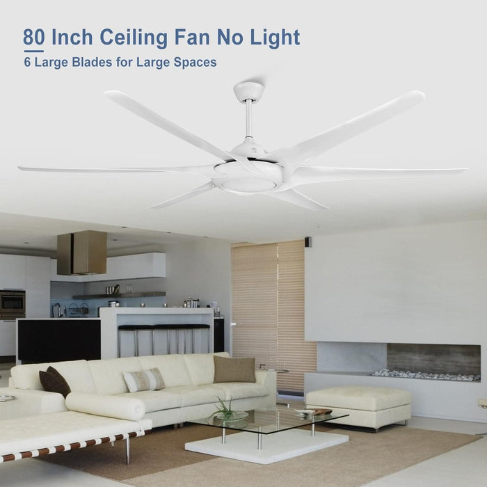 60 in. Grey Large Farmhouse Ceiling Fan with Remote and APP Control, Outdoor Reversible DC Ceiling Fan for Indoor Outdoor Use-15-ErisView