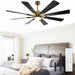 60 in. Grey Large Farmhouse Ceiling Fan with Remote and APP Control, Outdoor Reversible DC Ceiling Fan for Indoor Outdoor Use-24-ErisView