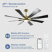 60 in. Grey Large Farmhouse Ceiling Fan with Remote and APP Control, Outdoor Reversible DC Ceiling Fan for Indoor Outdoor Use-26-ErisView