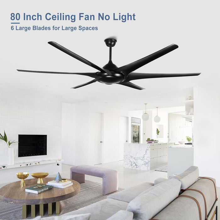60 in. Grey Large Farmhouse Ceiling Fan with Remote and APP Control, Outdoor Reversible DC Ceiling Fan for Indoor Outdoor Use-38-ErisView