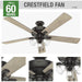 60 in. Huge Ceiling Fan, Noble Bronze Ceiling Fan, Hugger Ceiling Fans-2-ErisView