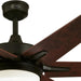 60 in. Indoor Black Bronze Ceiling Fan with Dimmable LED Light Kit and Opal Frosted Glass-4-ErisView