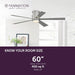 60 in. Indoor Ceiling Fan with LED Light Kit, Brushed Nickel Ceiling Fan, Black Gray Reversible Ceiling Fan-11-ErisView