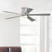 60 in. Indoor Ceiling Fan with LED Light Kit, Brushed Nickel Ceiling Fan, Black Gray Reversible Ceiling Fan-5-ErisView