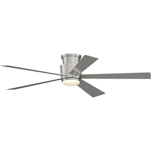 60 in. Indoor Ceiling Fan with LED Light Kit, Brushed Nickel Ceiling Fan, Black Gray Reversible Ceiling Fan-1-ErisView