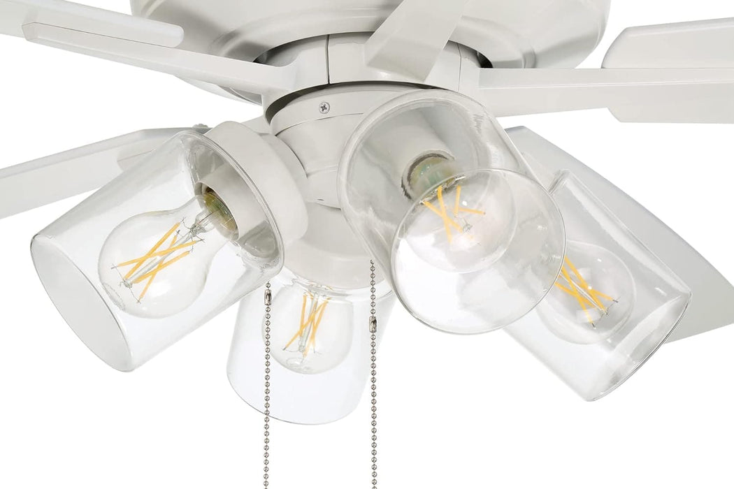60 in. Indoor Outdoor Wet Rated Ceiling Fan with LED Light and Pull Chain, 5 Blade Ceiling Fan-4-ErisView