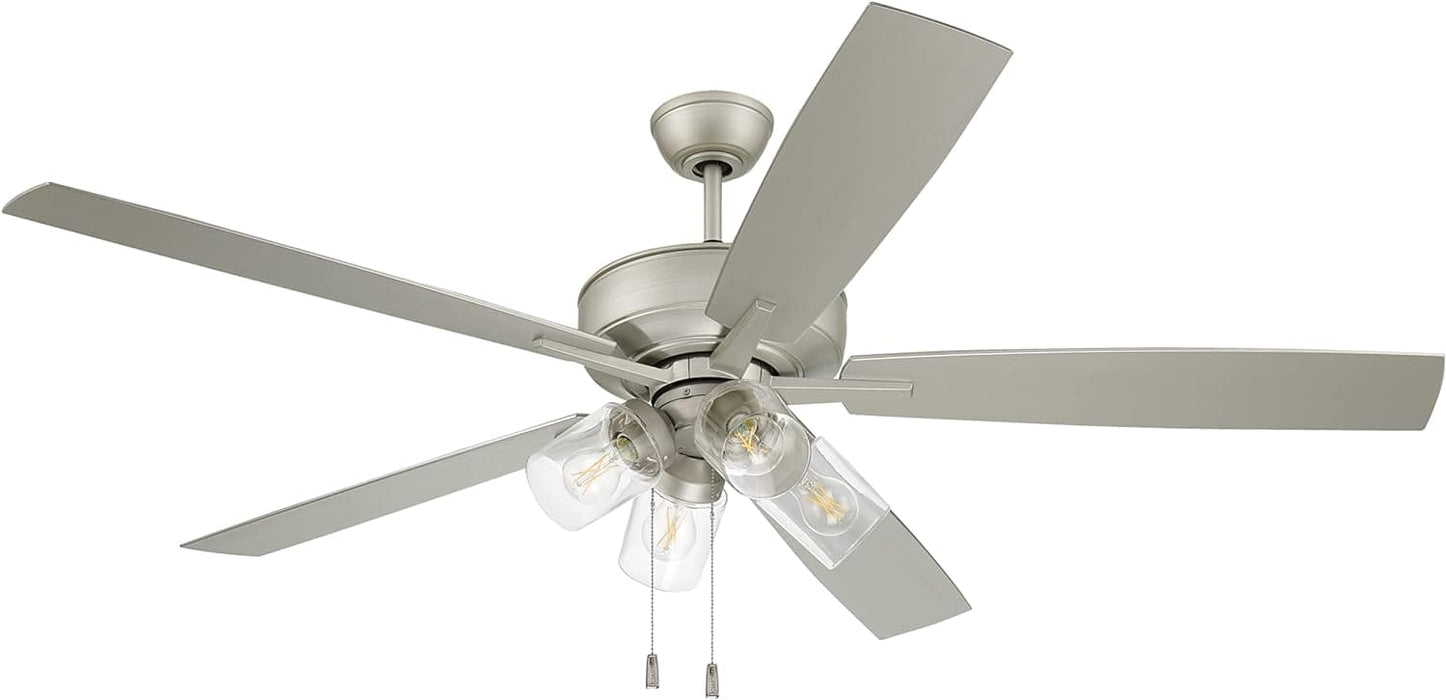 60 in. Indoor Outdoor Wet Rated Ceiling Fan with LED Light and Pull Chain, 5 Blade Ceiling Fan-9-ErisView