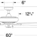 60 in. Indoor and Outdoor Ceiling Fans, Low Profile Outdoor Ceiling Fans Light, Wood Finish Reversible Ceiling Fan-7-ErisView