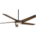 60 in. LED Ceiling Fan with Remote Control, Bronze Ceiling Fan-1-ErisView