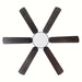 60 in. Large 6-Blade Ceiling Fan for Living Room, Industrial Downrod Mount Black Ceiling Fan with Light Kit and Remote Control Reversible Blade-ErisView