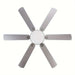 60 in. Large 6-Blade Modern Downrod Mount Ceiling Fan for Living Room Bedroom, Reversible Sliver Ceiling Fan with Light and Remote Control-ErisView