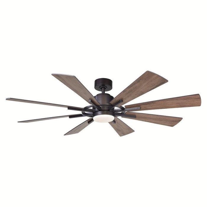 60 in. Large 8-Blade Indoor Ceiling Fan with LED Light Remote for Living Room-ErisView