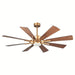 60 in. Large 8-Blade Indoor Ceiling Fan with LED Light Remote for Living Room-ErisView