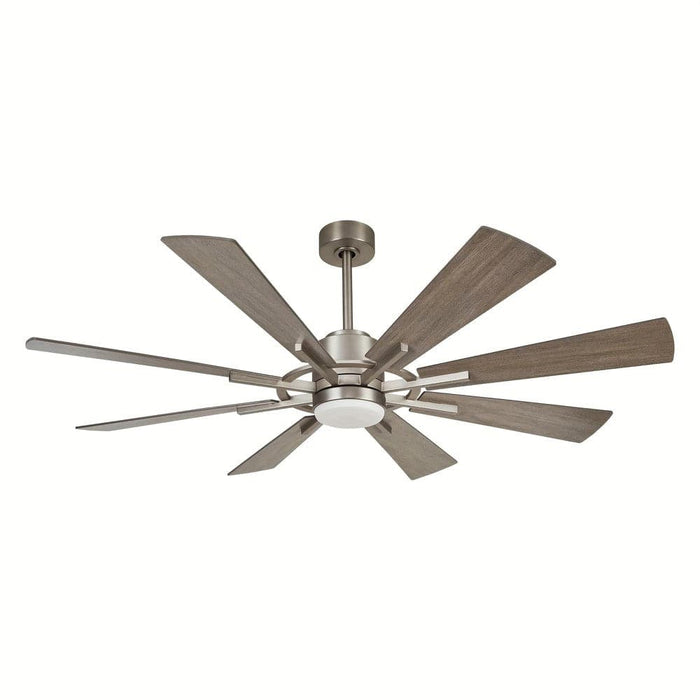 60 in. Large 8-Blade Indoor Ceiling Fan with LED Light Remote for Living Room-ErisView