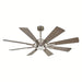 60 in. Large 8-Blade Indoor Ceiling Fan with LED Light Remote for Living Room-ErisView