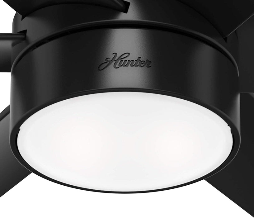 60 in. Large Matte Black Ceiling Fan, Hugger Ceiling Fans, Cooling Ceiling Fan-12-ErisView