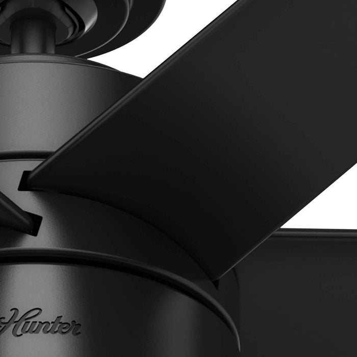 60 in. Large Matte Black Ceiling Fan, Hugger Ceiling Fans, Cooling Ceiling Fan-13-ErisView