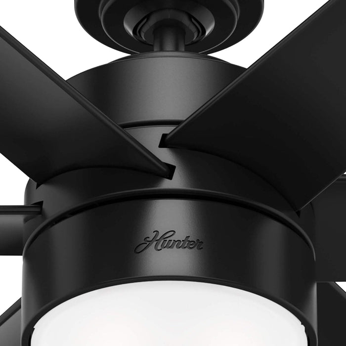 60 in. Large Matte Black Ceiling Fan, Hugger Ceiling Fans, Cooling Ceiling Fan-14-ErisView