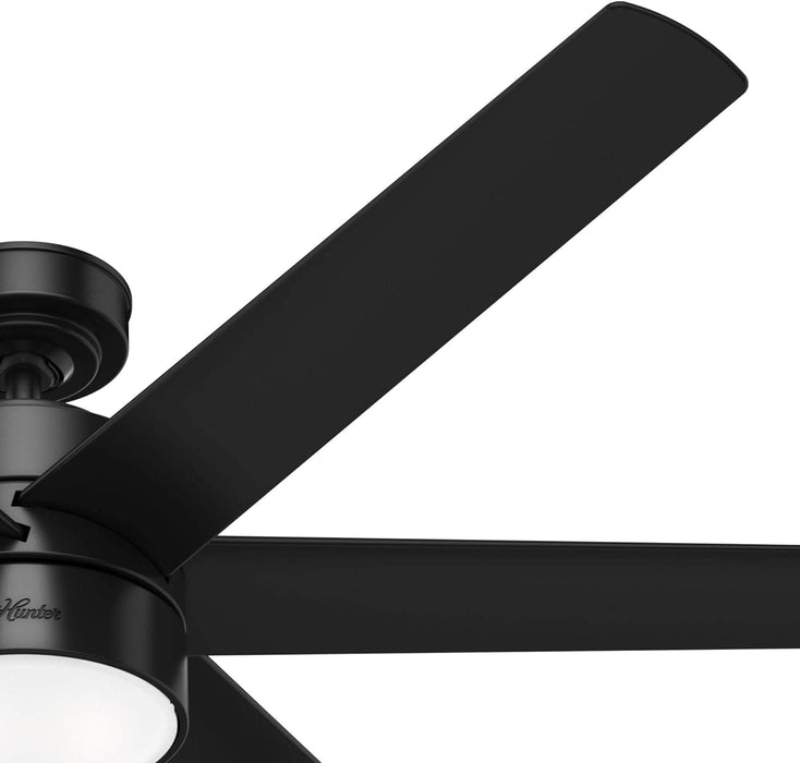 60 in. Large Matte Black Ceiling Fan, Hugger Ceiling Fans, Cooling Ceiling Fan-15-ErisView