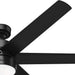 60 in. Large Matte Black Ceiling Fan, Hugger Ceiling Fans, Cooling Ceiling Fan-15-ErisView