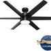 60 in. Large Matte Black Ceiling Fan, Hugger Ceiling Fans, Cooling Ceiling Fan-3-ErisView