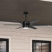 60 in. Large Matte Black Ceiling Fan, Hugger Ceiling Fans, Cooling Ceiling Fan-7-ErisView