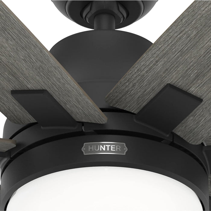 60 in. Matte Black Ceiling Fan, Hugger Ceiling Fans, Ceiling Fans for High Ceilings-12-ErisView