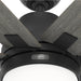 60 in. Matte Black Ceiling Fan, Hugger Ceiling Fans, Ceiling Fans for High Ceilings-12-ErisView