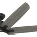 60 in. Matte Black Ceiling Fan, Hugger Ceiling Fans, Ceiling Fans for High Ceilings-13-ErisView