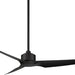 60 in. Matte Black Outdoor Fan with LED Light Kit, Indoor and Outdoor Smart Fans, 3 Blade Ceiling Fan, Works with Alexa and Ios Or android APP-11-ErisView
