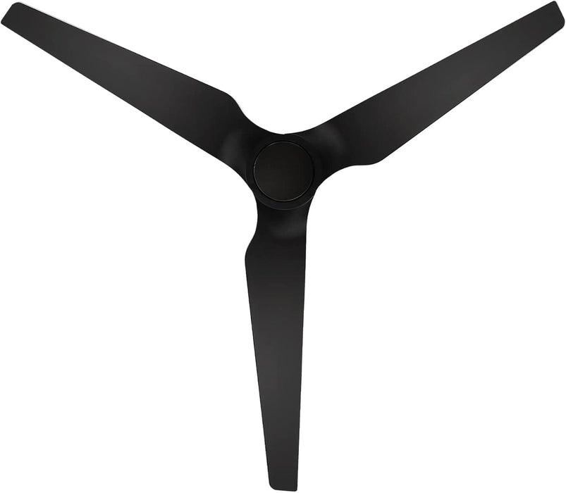 60 in. Matte Black Outdoor Fan with LED Light Kit, Indoor and Outdoor Smart Fans, 3 Blade Ceiling Fan, Works with Alexa and Ios Or android APP-17-ErisView