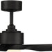 60 in. Matte Black Outdoor Fan with LED Light Kit, Indoor and Outdoor Smart Fans, 3 Blade Ceiling Fan, Works with Alexa and Ios Or android APP-4-ErisView